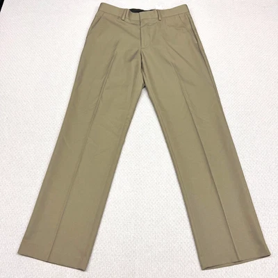 Pantalones Van Heusen Para Hombre 30x30 Marrón Premium Sin Hierro Rectos Formales Clásicos Foto 1 de 4