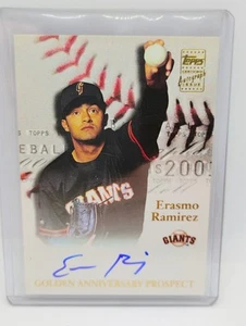 2001 Topps Erasmo Ramirez Golden Anniversary Autogrammkarte Giants - Bild 1 von 8