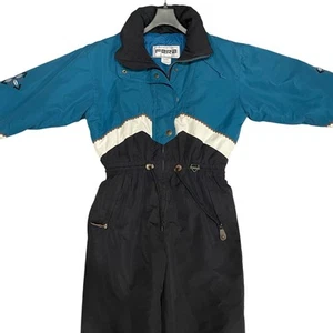 Vintage FERA Women’s Snow Suit Size 14 6 Petite One Piece 80s 90s Ski Retro - Picture 1 of 13