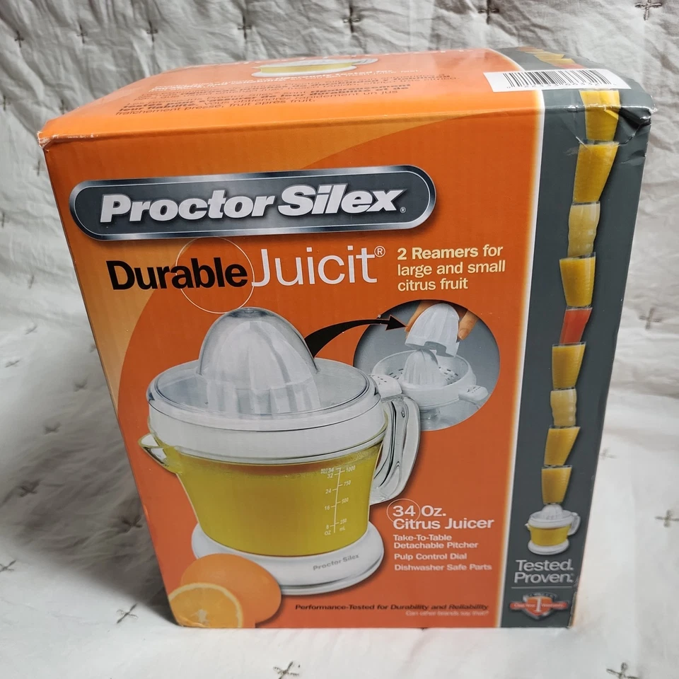 Máquina exprimidora eléctrica de cítricos Proctor Silex Juicit para naranja, limón, 34 oz Foto 1 de 1