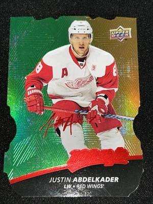JUSTIN ABDELKADER Level 3 Gold Diecut 2017-18 Upper Deck MVP #53 FrComb - Image 1 of 2