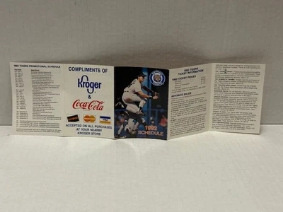 1992 Detroit Tigers Schedule Book Travis Fryman Cover Pocket Schedule — 第 1/2 张图片