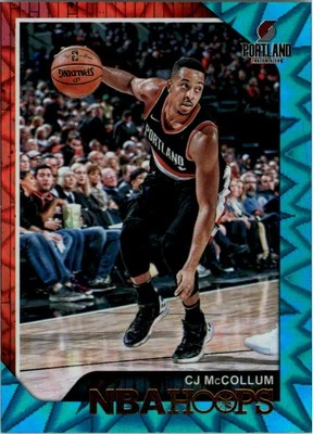 2018-19 Hoops Teal Explosion #178 CJ McCollum - BSK - Image 1 of 2