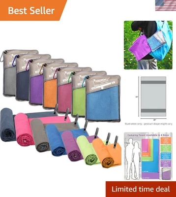 Ultra-Soft Quick Dry Microfiber Towel 40"x20" - Perfect for Travel & Gym - Image 1 of 4