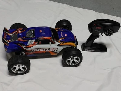 TRAXXAS Rustler 2WD Brushed Stadium Trucks w/ 2S Lipo Battery, TQ Radio, RTR  - Image 1 of 4