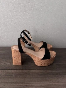 NWOB Stuart Weitzman Women's Gala Suede Platform Sandals Size 5 - Picture 1 of 8