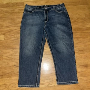 Nine West Jeans Date Night Fit Mid Rise Capri Stretch Blau Jeans Gr. 33/16 - Bild 1 von 10