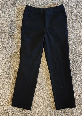 Pantalones de vestir negros Van Heusen pantalones pierna recta niños talla 8 regular Foto 1 de 4