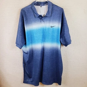 Camisa Polo Nike Para Hombres XL Azul Desvanecido Tiger Woods Colección Dri FIT Golf ¡RARA Nueva! - Imagen 1 de 18
