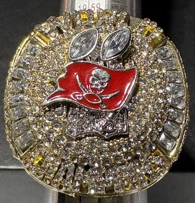Super Bowl 55 2020 Tampa Bay Buccaneers réplica campeonato Tom Brady (R53) Foto 1 de 4