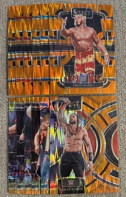 ORANGE FLASH PRIZM 2024 Panini Select WWE Wrestling Cards You Pick/Choose! - Image 1 of 4