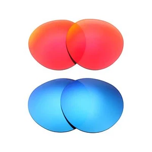 Walleva Fire Red + Ice Blue Polarized Lenses For Ray-Ban RB2180 51mm Sunglasses - Picture 1 of 8