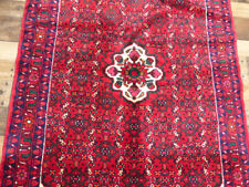 3'6"x5'2" Hand Knotted wool Authentic Vintage Hamadan Oriental area rug carpet