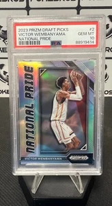 Prizm Draft Picks 2023 Orgoglio Nazionale #2: Victor Wembanyama - PSA 10 - Foto 1 di 2
