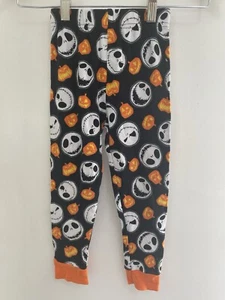 Disney Nightmare Before Christmas Kid Boy Girl Jack Skellington PJ Pants Black 6 - Picture 1 of 4