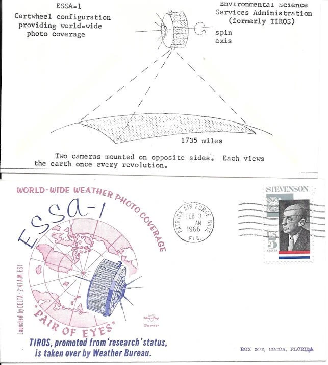 #1275 5c  ESSA (Environmental Science Services Admin First Day Cover  w/FDC - Image 1 of 1