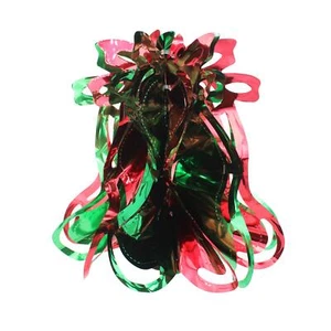 Weihnachtsfolie Deckendeko 2-farbig grün / rot - 30 cm Glocke - Bild 1 von 1