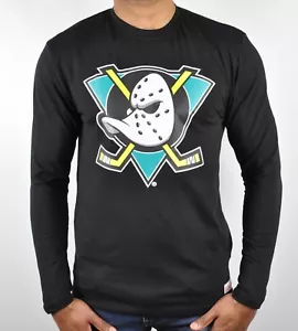 Camiseta Mitchell & Ness Anaheim Mighty Ducks NHL Equipo Logotipo Mangas Largas - Imagen 1 de 8