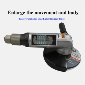 125MM 5 Inch Sanding Cutting Polishing Air Angle Grinder 1/4" Pneumatic Polisher - Picture 1 of 14