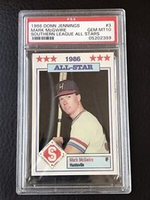1986 Donn Jennings MARK MCGWIRE Southern League All-Star ROOKIE RC PSA 10 MINT