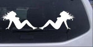 Sexy Thick Thicc Mud Flap Women Girls Car or Truck Window Decal Sticker 12X3.0 - Picture 1 of 33