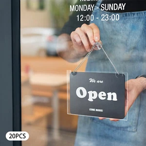 20pcs 11*8.5" Acrylic Sign Holder Wall Mount Poster Display Clear Plastic Sign - Picture 1 of 15