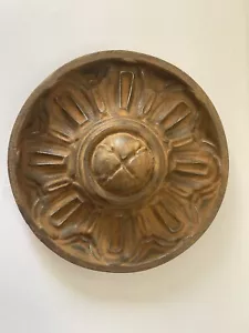 Grande Rosace ancienne en fonte pour Porte Portail Décoration Jardin Fleurs - Imagen 1 de 3