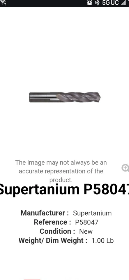 Supertanium Cobra 5/16 Drill Bit - Imagem 1 de 1