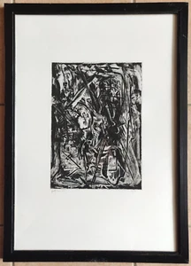 Acquaforte numerata datata firmata a mano Emilio Vedova pubblicata in cornice - Foto 1 di 7