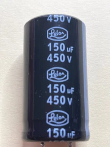 150 µF /450V, 85° Elko, Kondensator, capacitor, PSU, Netzteil - Bild 1 von 1