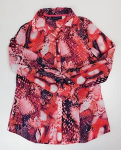 Jones New York Signature Womens Long Sleeve Button Blouse Top Size L - Picture 1 of 13