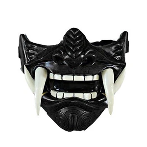 Halloween Japanese Hannya Demon Oni Samurai Noh Kabuki Prajna Mask Devil - Picture 1 of 23