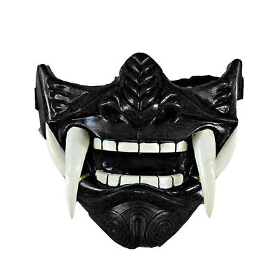 Halloween Japanese Hannya Demon Oni Samurai Noh Kabuki Prajna Mask Devil - Image 1 of 4