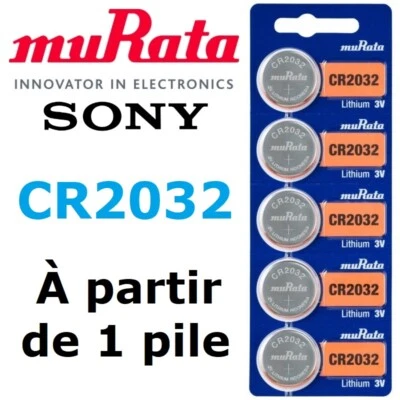 Pile Bouton CR2032 / CR 2032 / 3V / MURATA ex SONY