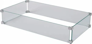 Fire Sense 63248 Pit Wind Guard Clear Tempered Glass Best Flame Viewing...  - Picture 1 of 8