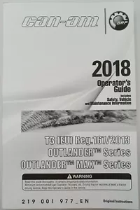 Can-Am Operator´s Guide / Bedienungsanleitung - Englisch - ATV Outlander 2018 - Bild 1 von 1
