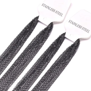 10pcs 45-60cm 2mm Stainless Steel Rolo Chain Necklace - Jewelry Making Findings - Picture 1 of 16