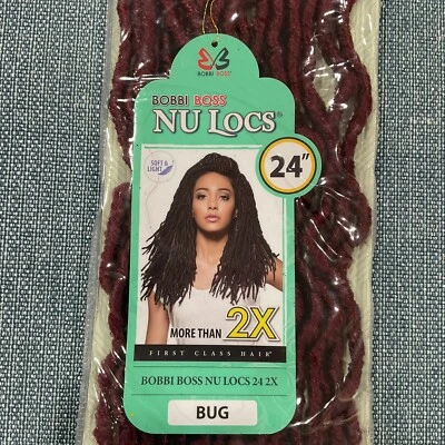 Bobbi Boss Nu Locs Hecho a Mano Prehecho Bucle Enclavamiento 24" Bug Foto 1 de 4