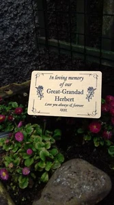 Custom Memorial Stake Grave/Tree Marker Cremation with Personalised Plaque - Picture 1 of 3