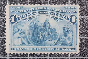 Scott 230 - 1 Cents Columbian - postfrisch - schöne Briefmarke - SCV - 32,50 $ - Bild 1 von 1