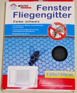 Finestra Zanzariera Nero 130 X 150 CM Incl. Selbstklebendem Chiusura a Strappo - Zdjęcie 1 z 2