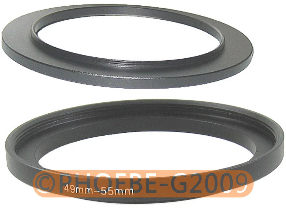 49mm to 55mm 49-55 mm Step Up Filter Ring  Adapter - Image 1 of 1