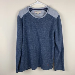 Tommy Bahama Mens Large Sweater Pullover Blue Gray Long Sleeve Cotton Blend - Picture 1 of 4