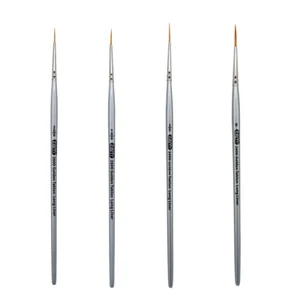 AS-26 Golden Taklon Synthetic Long Liner Brush Set 4 pcs - Picture 1 of 6