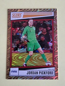 Panini FIFA SCORE 2022-23 orange swirl card No 047 ENGLAND JORDAN PICKFORD 52/55 - Picture 1 of 2