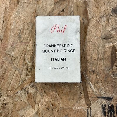 New In Box NOS Phil Wood BB cup set, cups, Italian 36x24, steel - Image 1 of 3