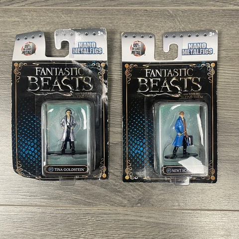 Lot Of 2-Nano Metalfigs Fantastic Beasts/HP- Tina Goldstein & Newt Scamander NEW Cover