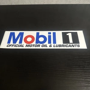 Vintage NASCAR Winston Cup Mobil 1 Track Decal Mobil 1 Oil Decal Bumper Sticker - Picture 1 of 18