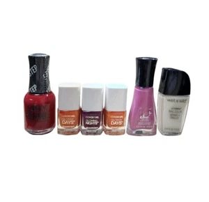 Lot of 6 Assorted Nail Polish - Orly Breath, Sally Hansen, Covergirl, Wet'n Wild - Picture 1 of 7