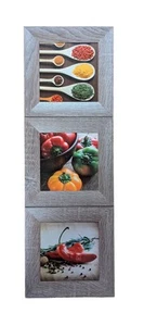 Bilderrahmen in Holzoptik beklebt, 23x23cm - Bild 1 von 3
